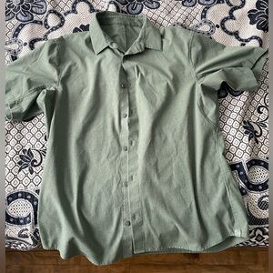 Sage green lightweight button up M